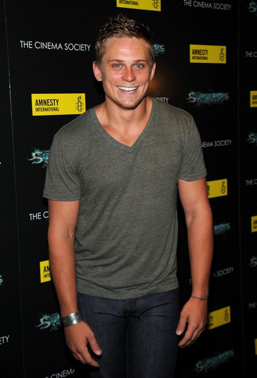 Billy Magnussen at the International screening of "The Sorcerer's Apprentice."
