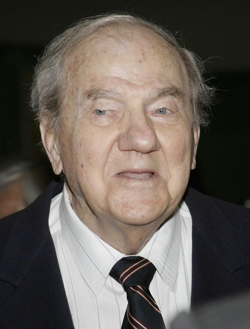 Karl Malden at the dedication of the Barrington Station Post Office.