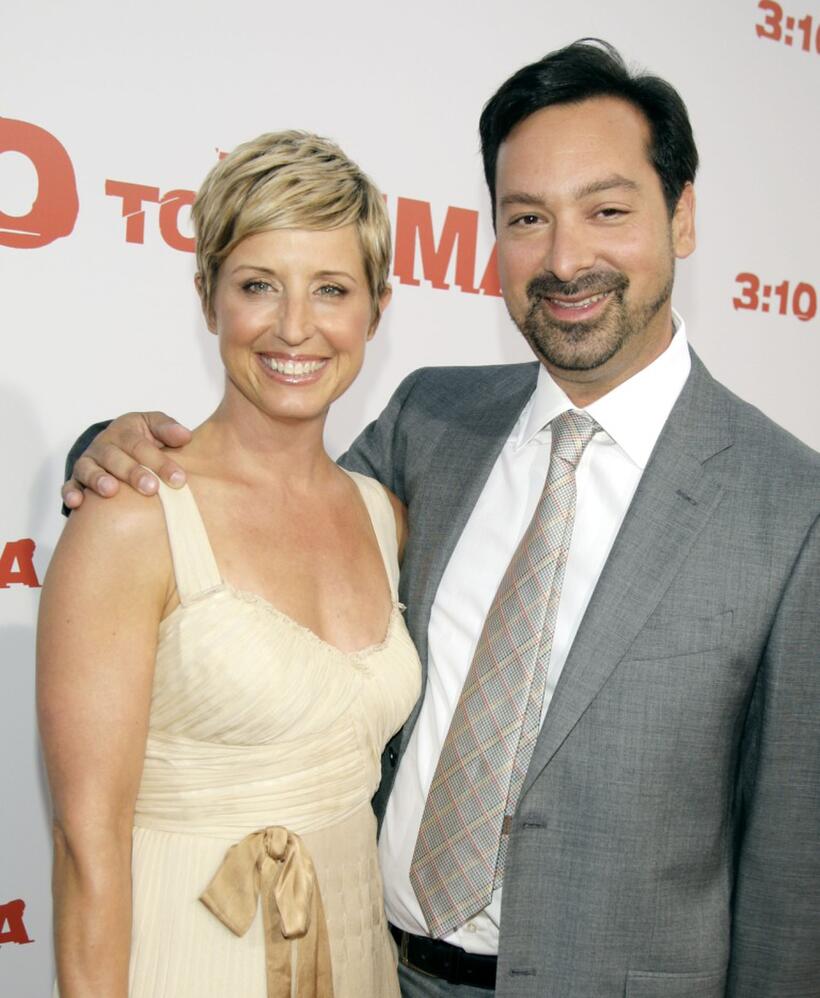 James Mangold and Cathy Konrad at the premiere of "3:10 to Yuma."