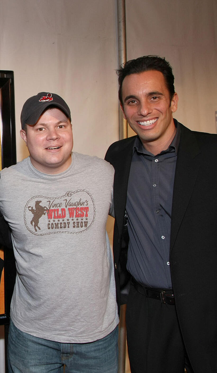 John Caparulo and Sebastian Maniscalco at the California premiere of "Vince Vaughn's Wild West Comedy Show."