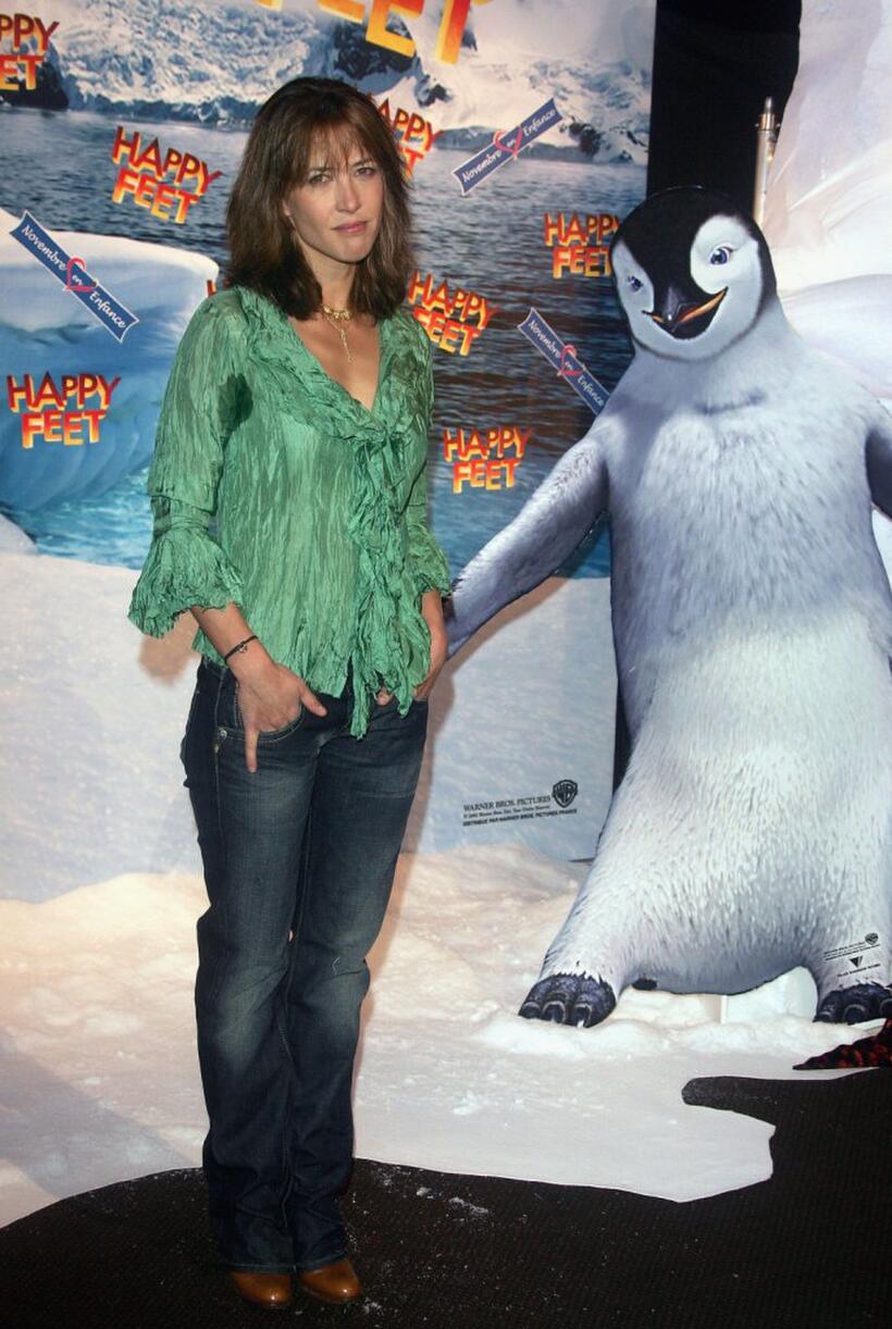 Sophie Marceau at the premier of "Happy Feet".