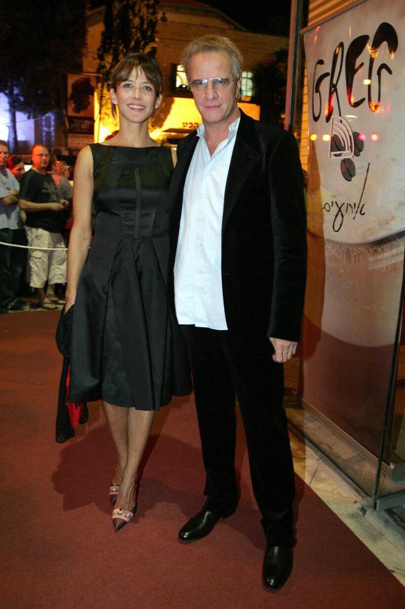 Sophie Marceau and Christophe Lambert at the presentation of her new film (Trivial) "La disparue de Deauville".