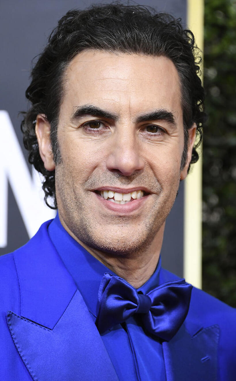 Sacha Baron Cohen at the 77th Annual Golden Globe Awards in Beverly Hills, California.