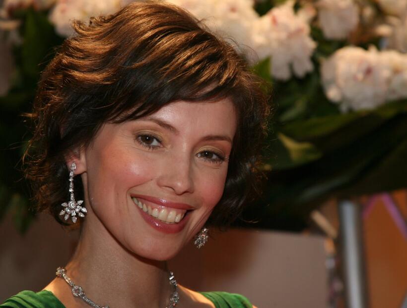 Jane March at the Opening Ceremony of the new Bulgari shop.