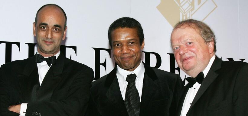 Art Malik, Hugh Quarshie and John Sergeant at the Press Association Annual Awards.
