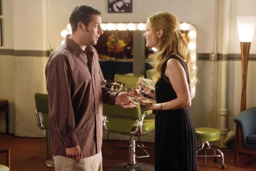 Adam Sandler as George and Leslie Mann as Laura in "Funny People."