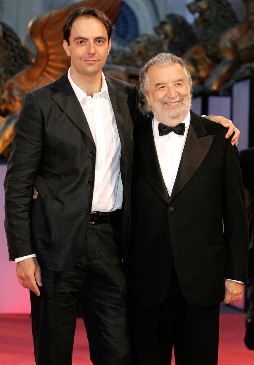 Neri Marcore and Pupi Avati at the premiere of "La Seconda Notte Di Nozze" during the 62nd Venice Film Festival.