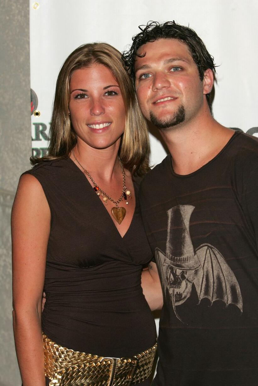 Bam Margera and Guest at the Ocean Drive Magazine Music 05 party.