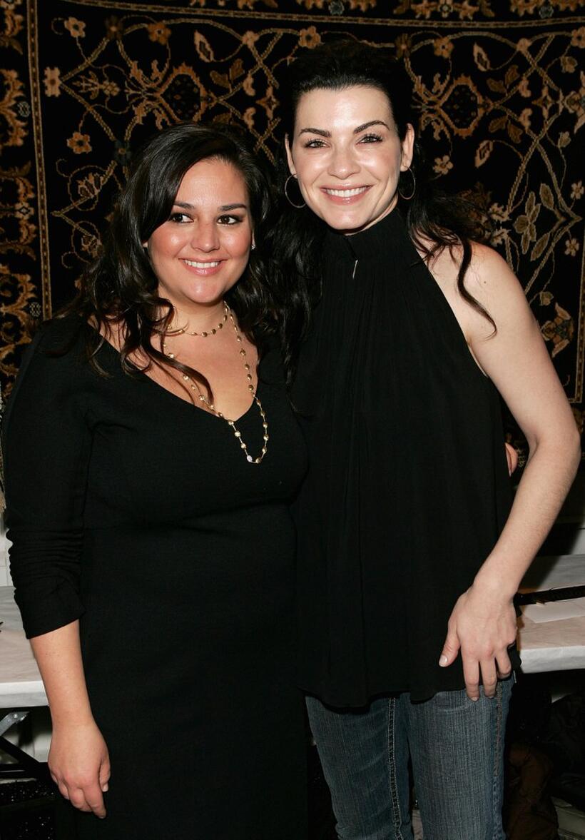 Julianna Margulies and Julie Chaiken at the Chaiken Fall 2007 fashion show during Mercedes-Benz Fashion Week.