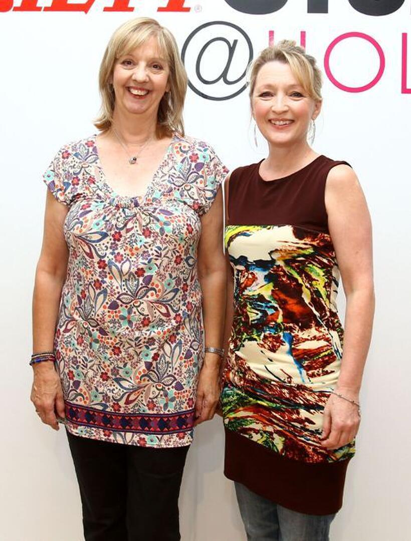 Ruth Sheen and Lesley Manville at the Variety Studio during the 35th Toronto International Film Festival.