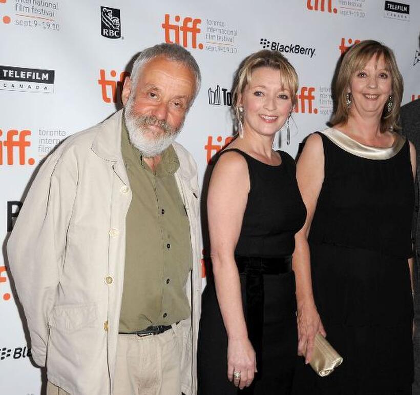 Director Mike Leigh, Lesley Manville and Ruth Sheen at the premiere of "Another Year" during the 35th Toronto International Film Festival.