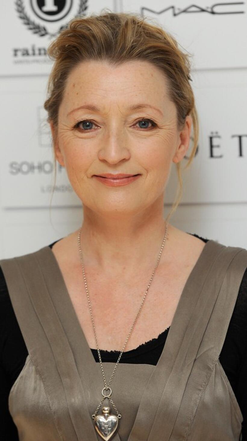 Lesley Manville at the Moet British Independent Film Awards.