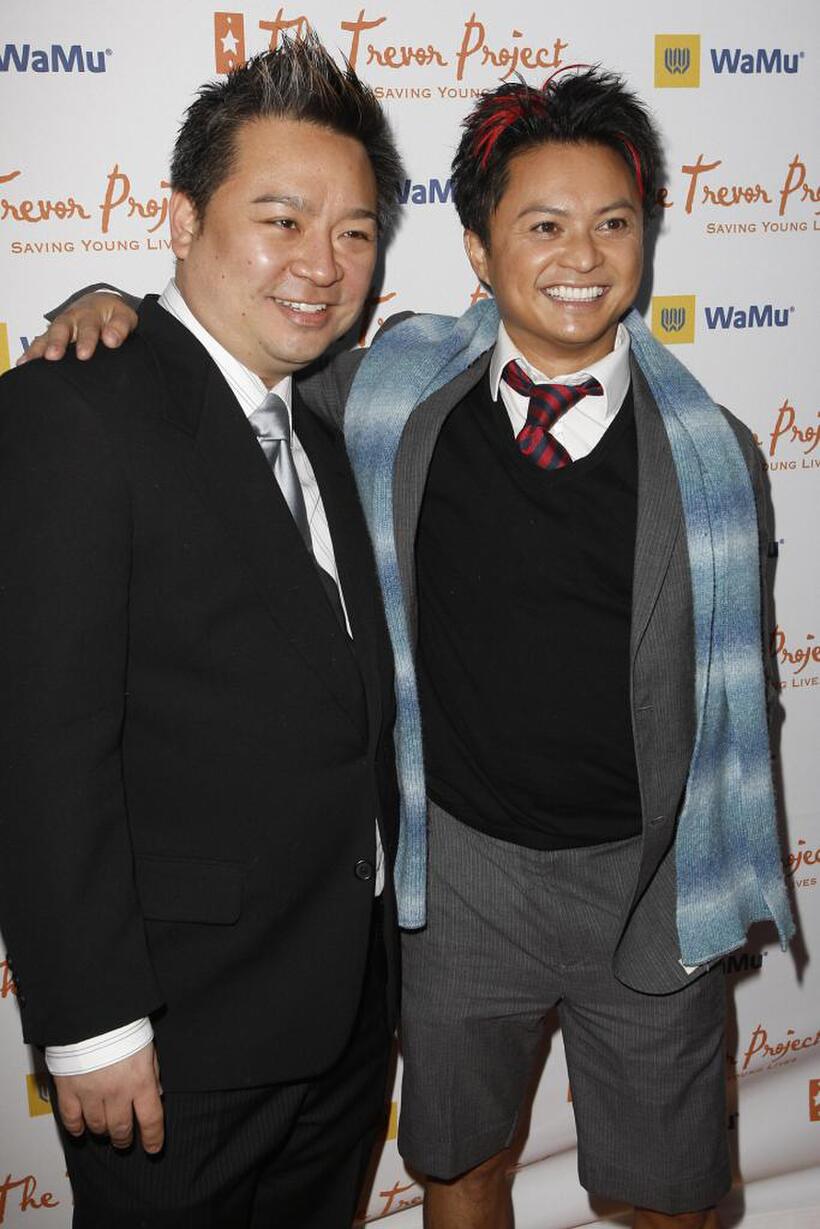 Rex Lee and Alec Mapa at the Trevor Projects 10th annual Cracked Christmas benefit fundraiser.