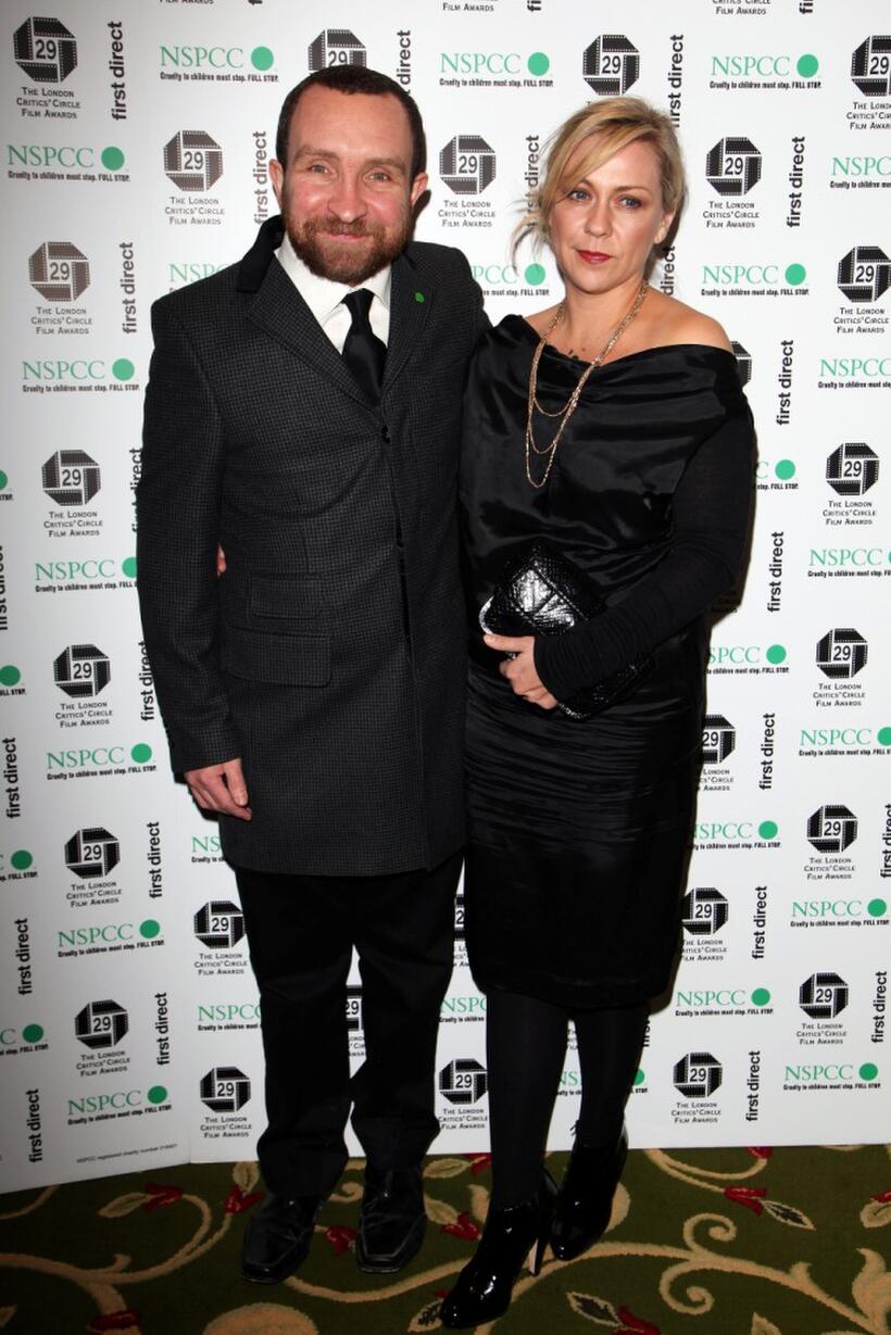 Eddie Marsan and Guest at the London Critics Circle Film Awards 2009.