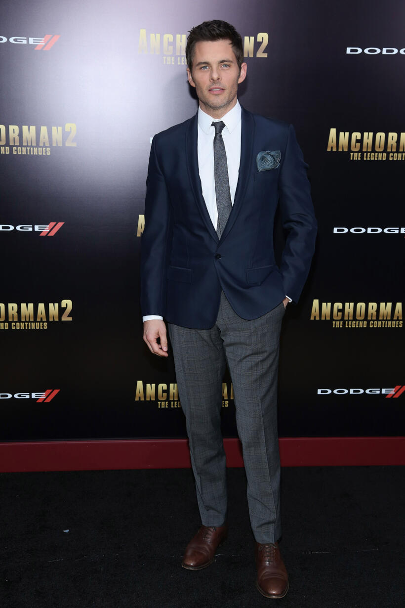 James Marsden at the New York premiere of "Anchorman 2: The Legend Continues."