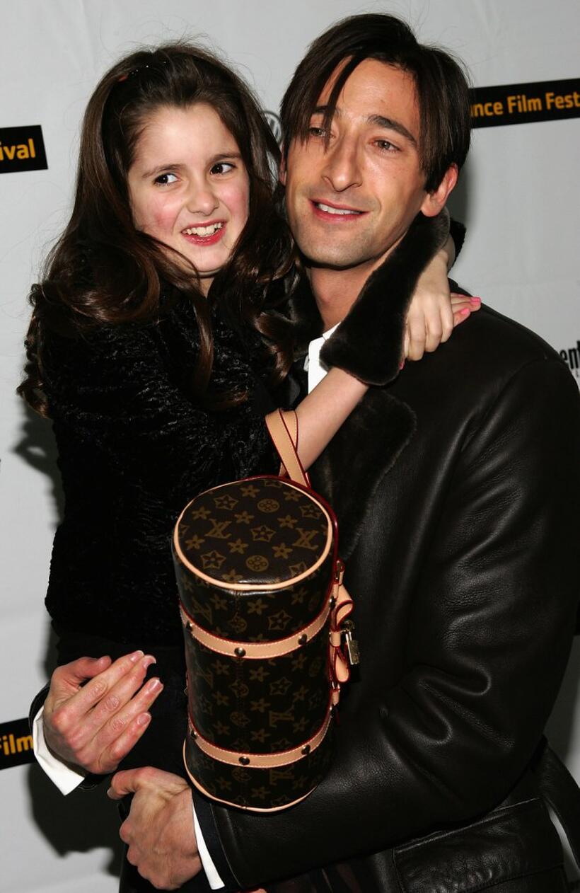 Laura Marano and Adrien Brody at the premiere of "The Jacket" during the 2005 Sundance Film Festival.