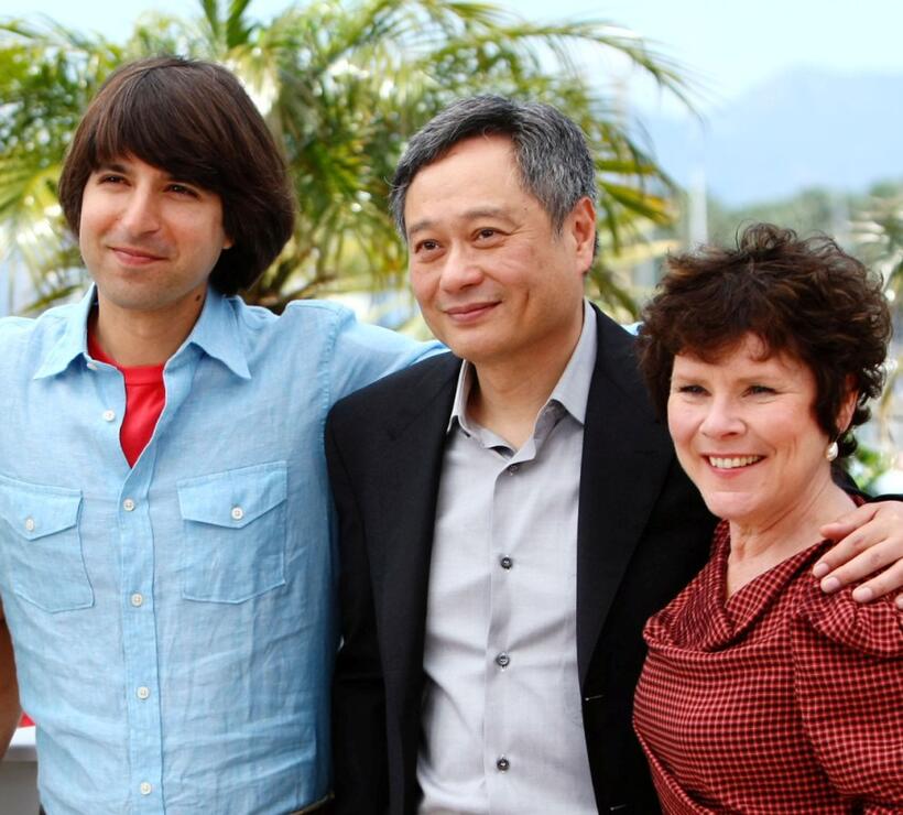 Demetri Martin, Ang Lee and Imelda Staunton at the photocall of "Taking Woodstock" during the 62nd International Cannes Film Festival.