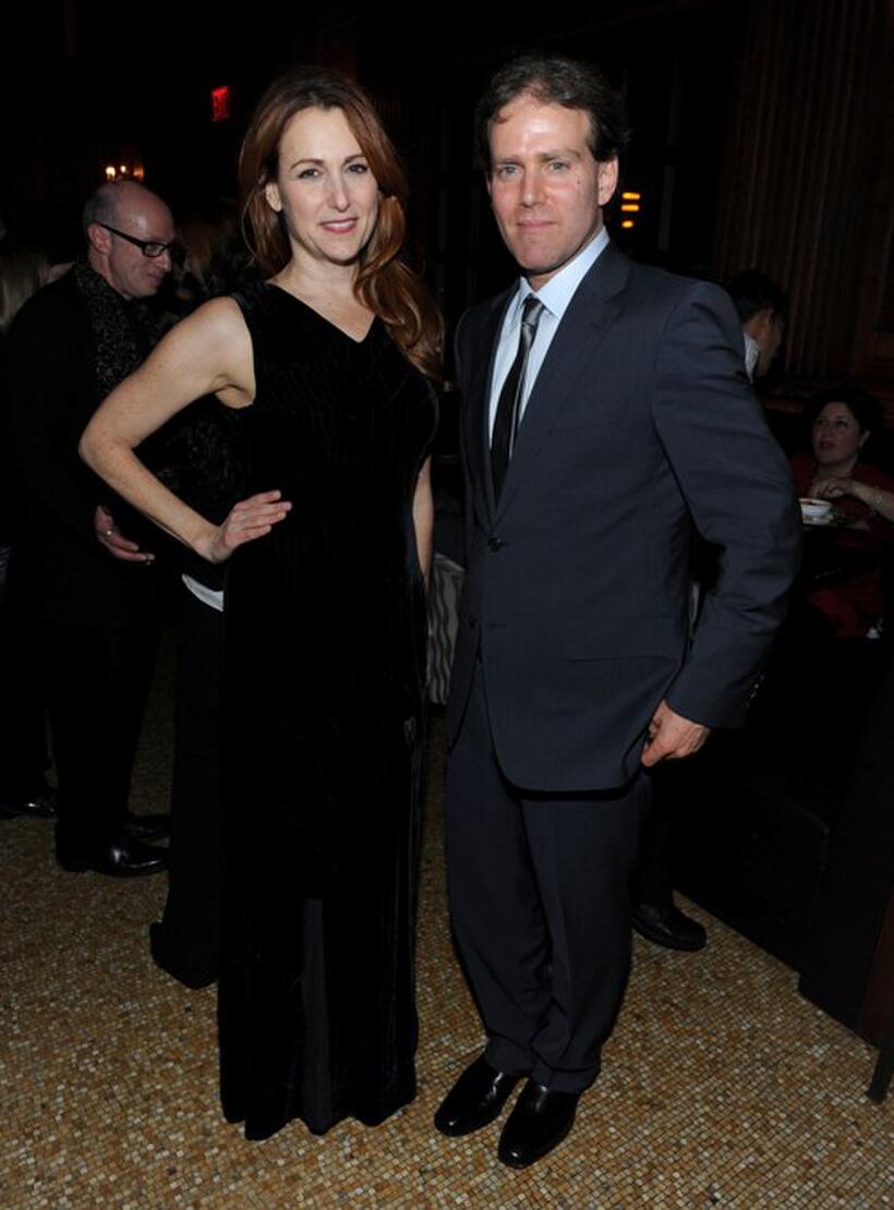 Jodie Markell and producer Brad Gilbert at the after party of the premiere of "The Loss of a Teardrop Diamond."