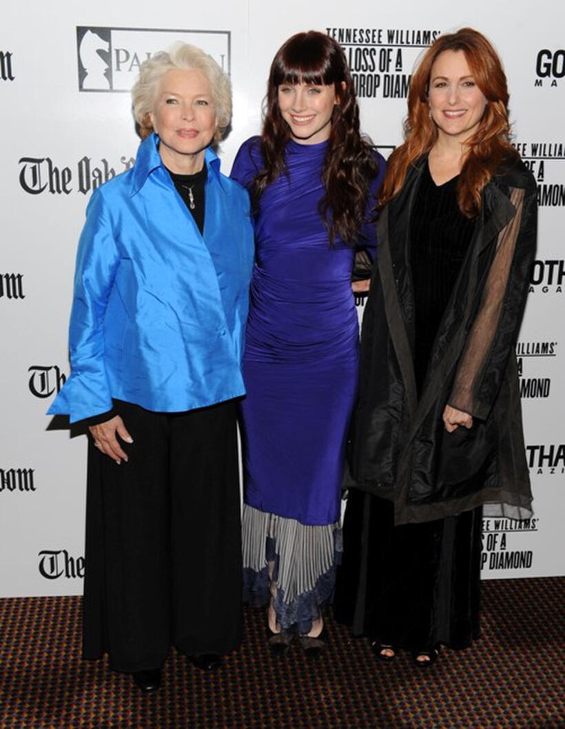 Ellen Burstyn, Bryce Dallas Howard and Jodie Markell at the premiere of "The Loss of a Teardrop Diamond."