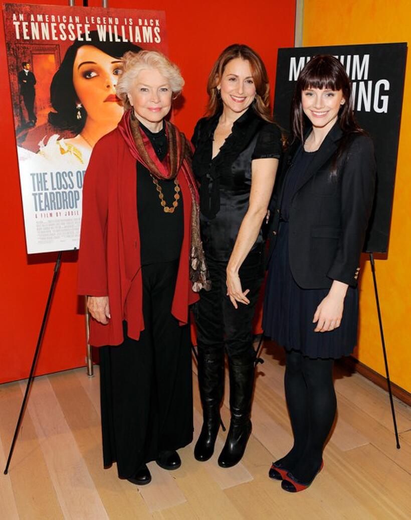 Ellen Burstyn, Jodie Markell and Bryce Dallas Howard at the "Tennessee Williams on Screen and Stage" panel discussion.