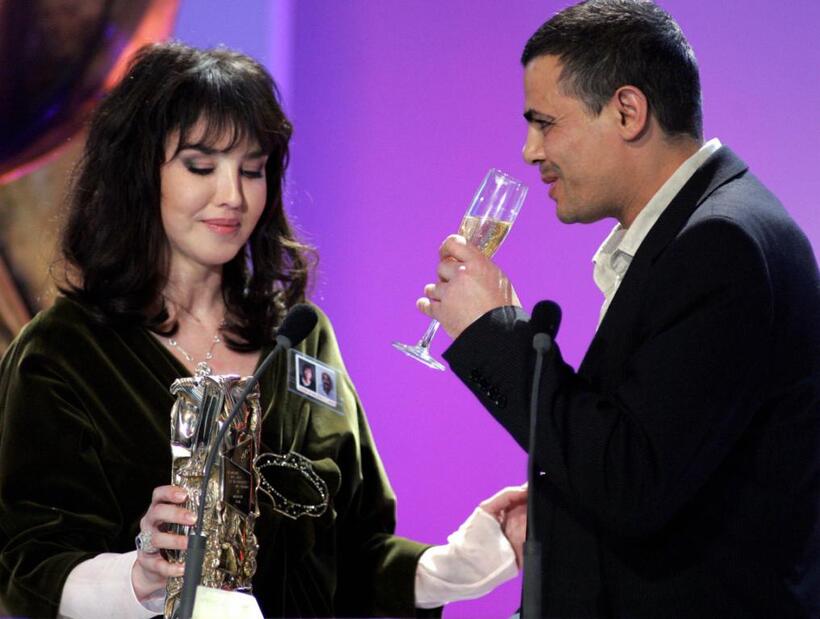 Isabelle Adjani and Abdellatif Kechiche at the 30th Nuit des Cesar.