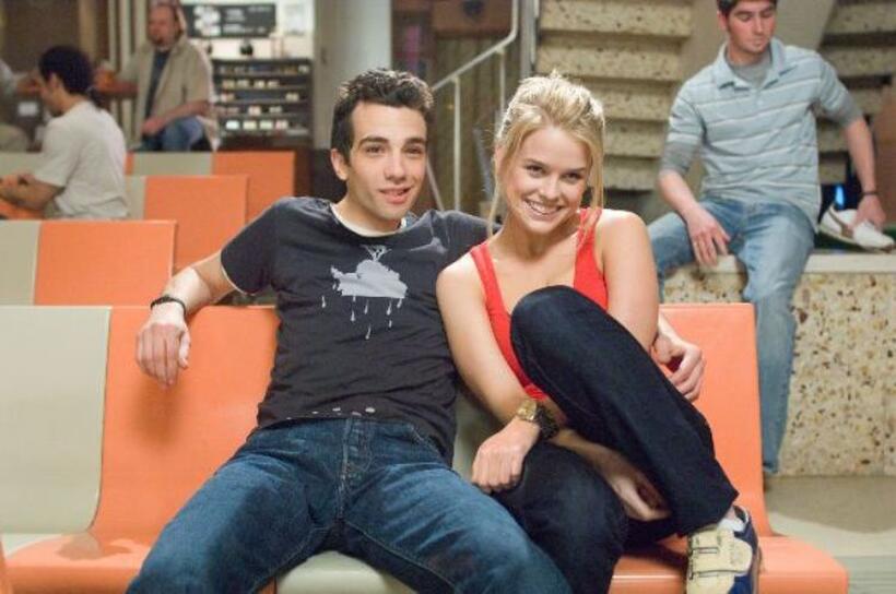 Jay Baruchel as Kirk and Alice Eve as Molly in "She's Out of My League."