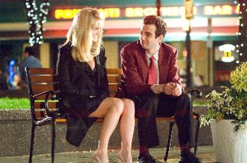 Alice Eve as Molly and Jay Baruchel as Kirk in "She's Out of My League."