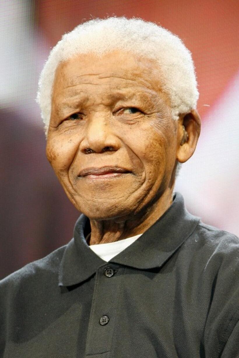 Nelson Mandela at the 46664 Concert In Celebration Of Nelson Mandela's Life.