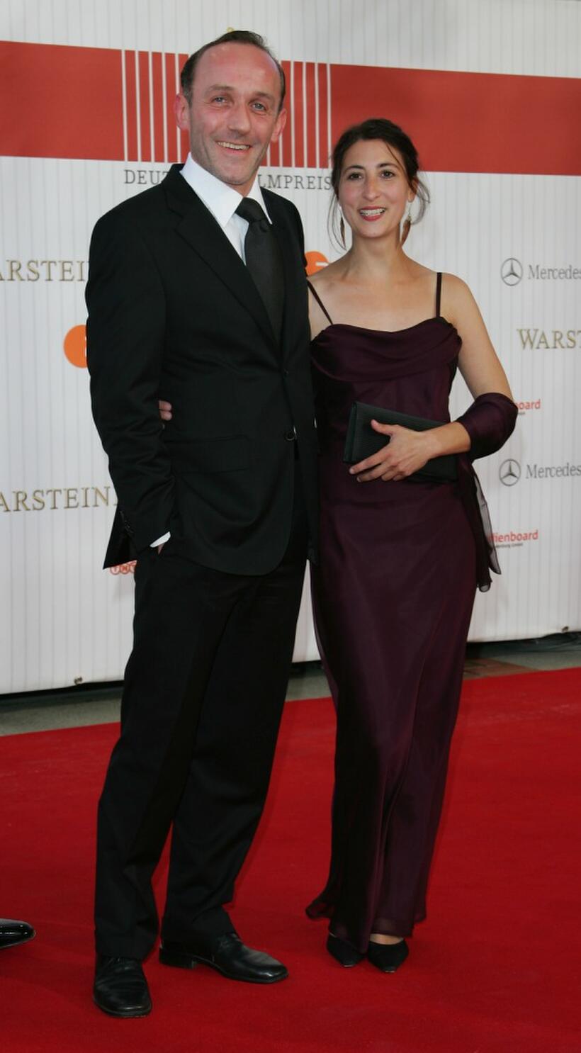 Karl Markovics and Stephanie at the German Film Awards.