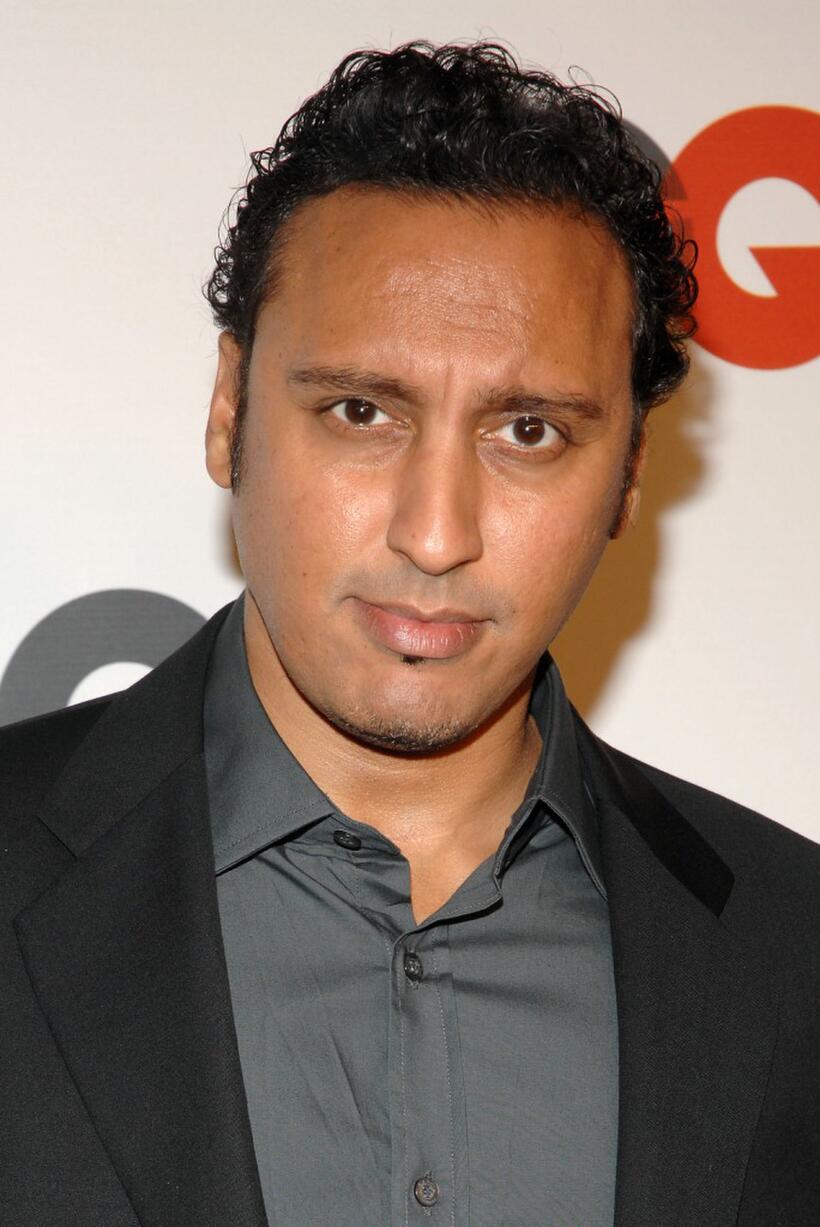 Aasif Mandvi at the GQ Magazines 50th Year Celebration party.