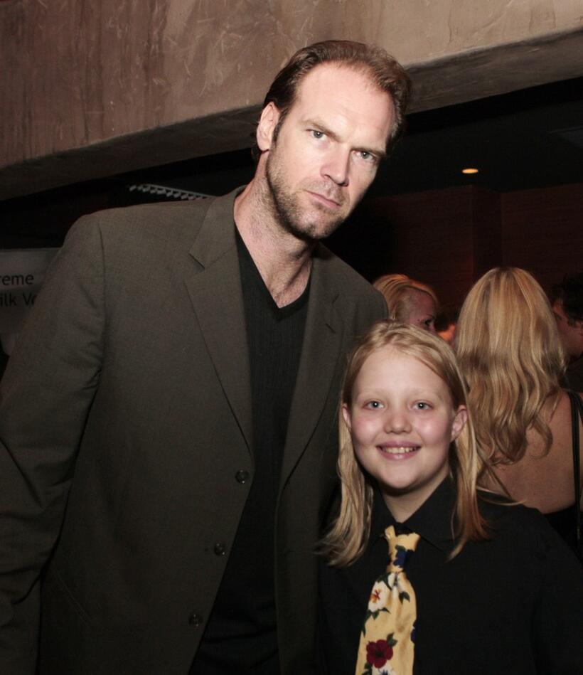 Tyler Mane and Daeg Faerch at the after party premiere of "Halloween."