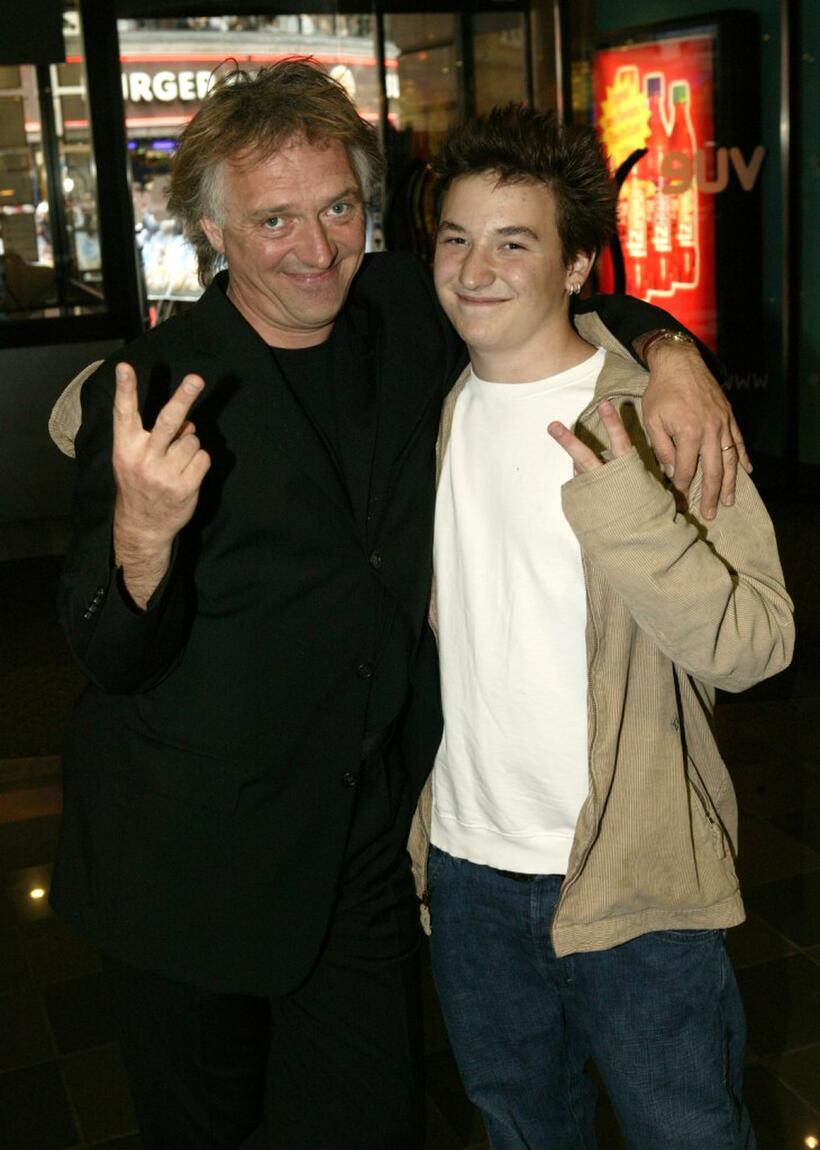 Rik Mayall and Guest at the UK premiere of "Around The World In 80 Days."