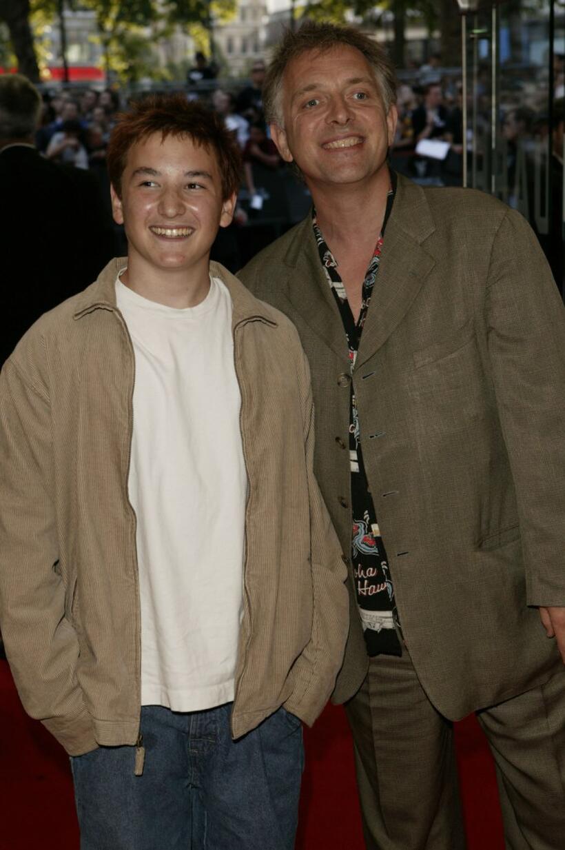 Sydney Mayall and Rik Mayall at the premiere of "Terminator 3: Rise of the Machines."