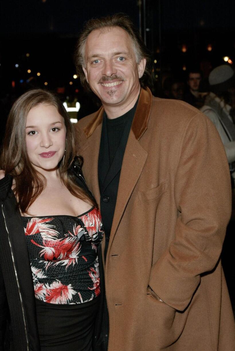 Rik Mayall and Guest at the premiere of "Black Hawk."