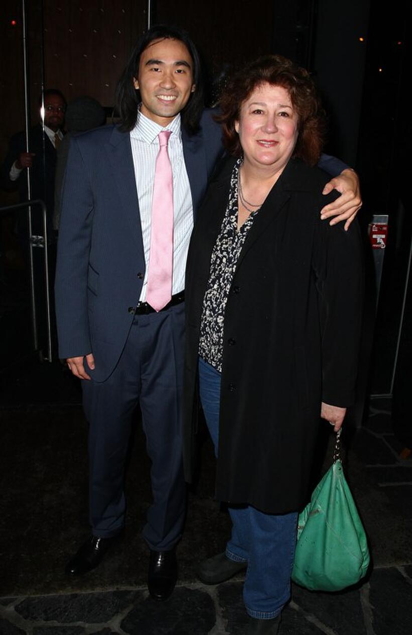 James Hiroyuki Liao and Margo Martindale at the Cinema Society and Tommy Hilfiger screening of "Management."