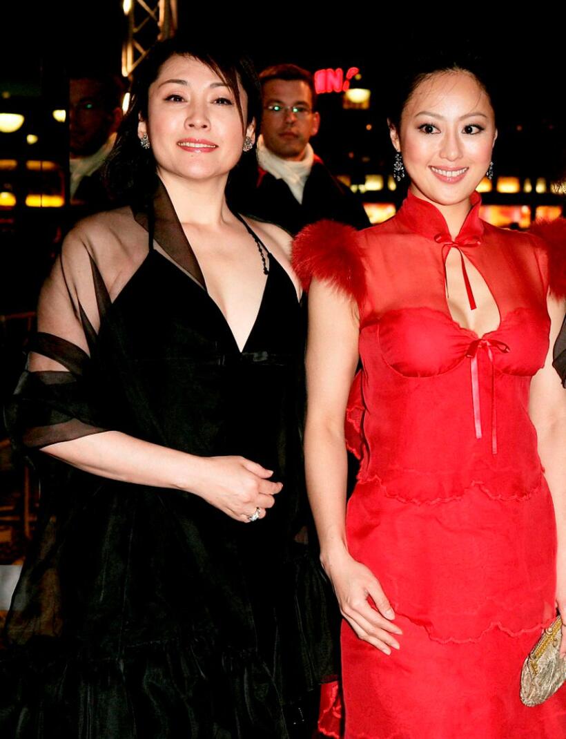 Keiko Matsuzaka and Teresa Cheung at the premiere of "Tao Se" during the 55th Annual Berlinale International Film Festival.
