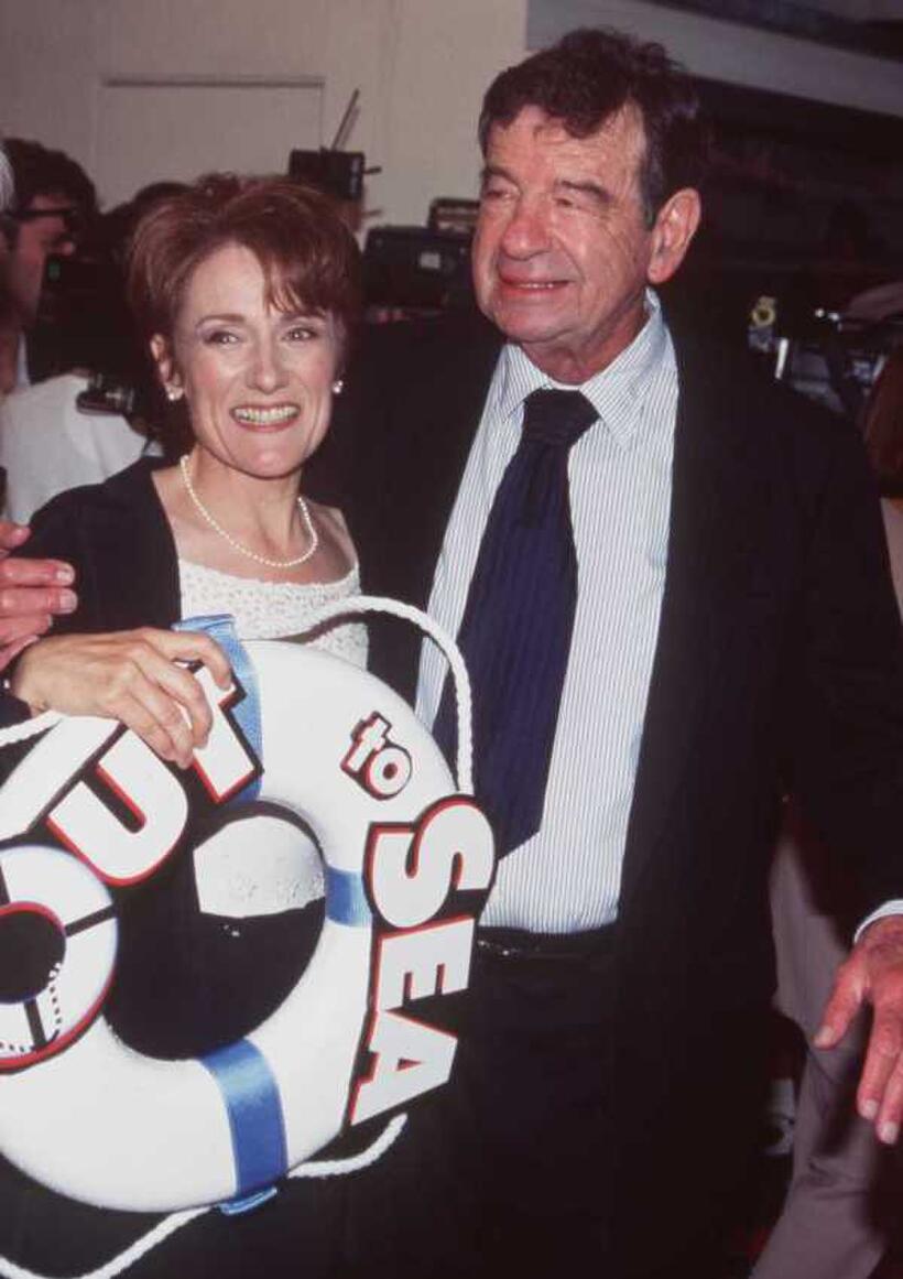 Martha Coolidge and Walter Matthau at the premiere of "Out To Sea."