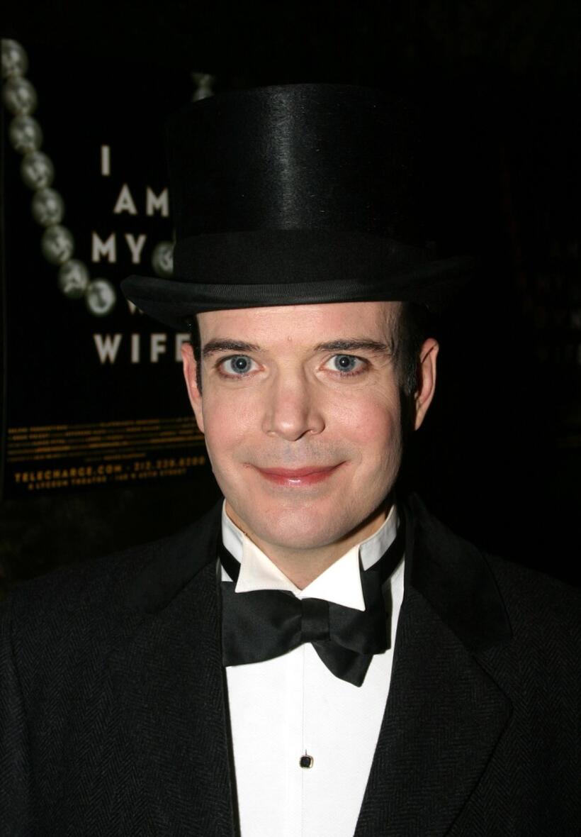 Jefferson Mays at the after party of the opening of "I Am My Own Wife."