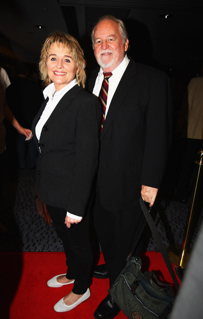 Sinead Cusack and Dakin Matthews at the after party of "The Cherry Orchard" in New Zealand.
