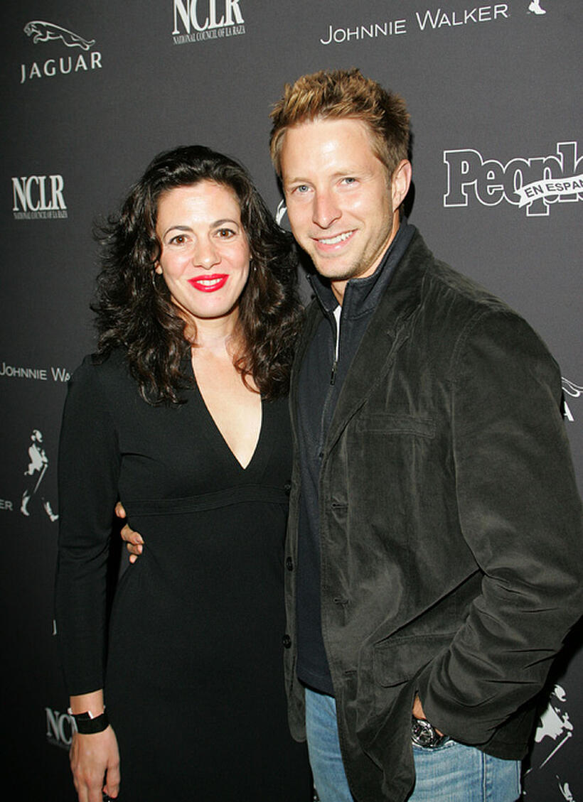 Jacqueline Mazarella and David Monahan at the Latin Grammy party to benefit National Council of La Raza in California.