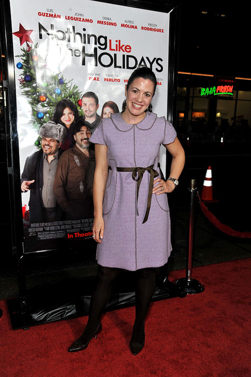 Jacqueline Mazarella at the red carpet of the California premiere of "Nothing Like The Holidays."