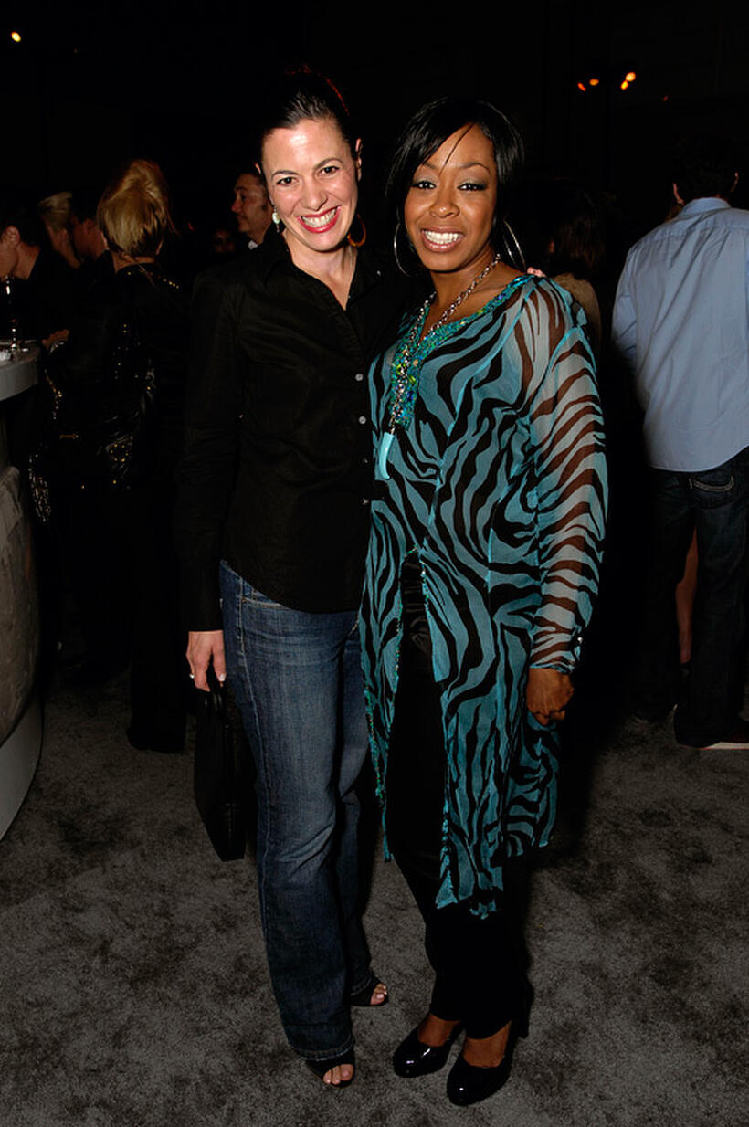 Jacqueline Mazarella and Tichina Arnold at the Davante Rodeo Store Opening & Preview of Roberto Cavalli Eyewear in California.
