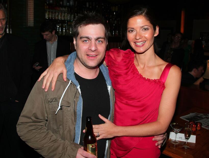 Derick Martini and Jill Hennessy at the after party of the New York premiere of "Lymelife."