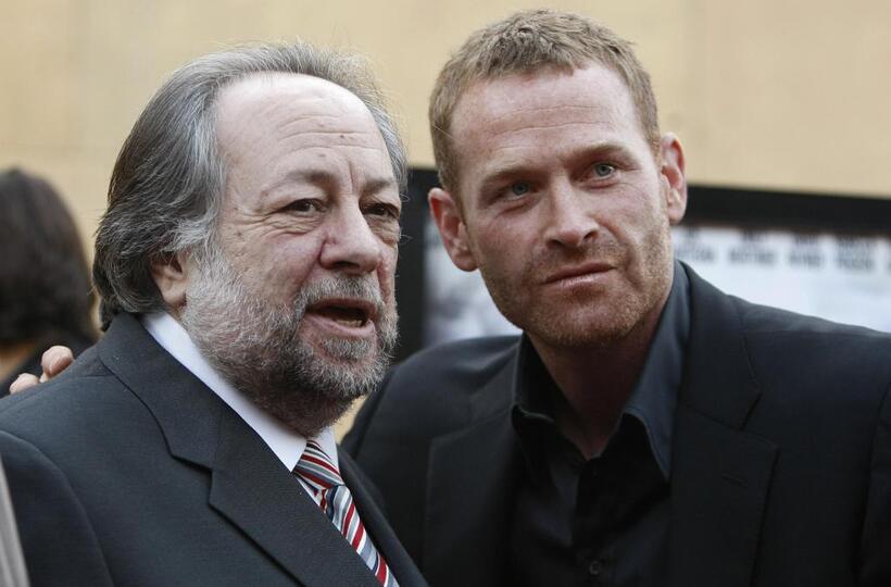 Ricky Jay and Max Martini at the premiere of "Redbelt."