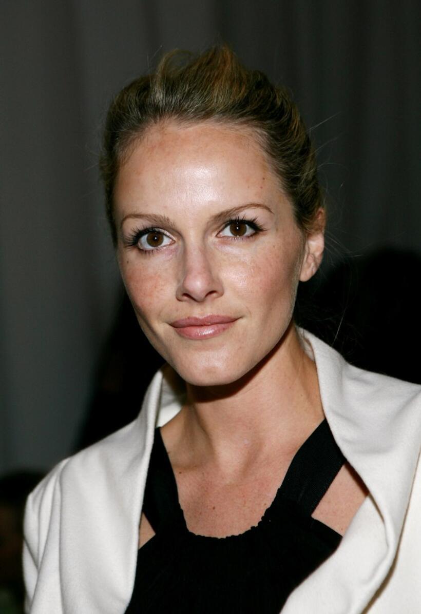 Monet Mazur at the Juan Carlos Obando Fall 2007 fashion show during Mercedes Benz Fashion Week.