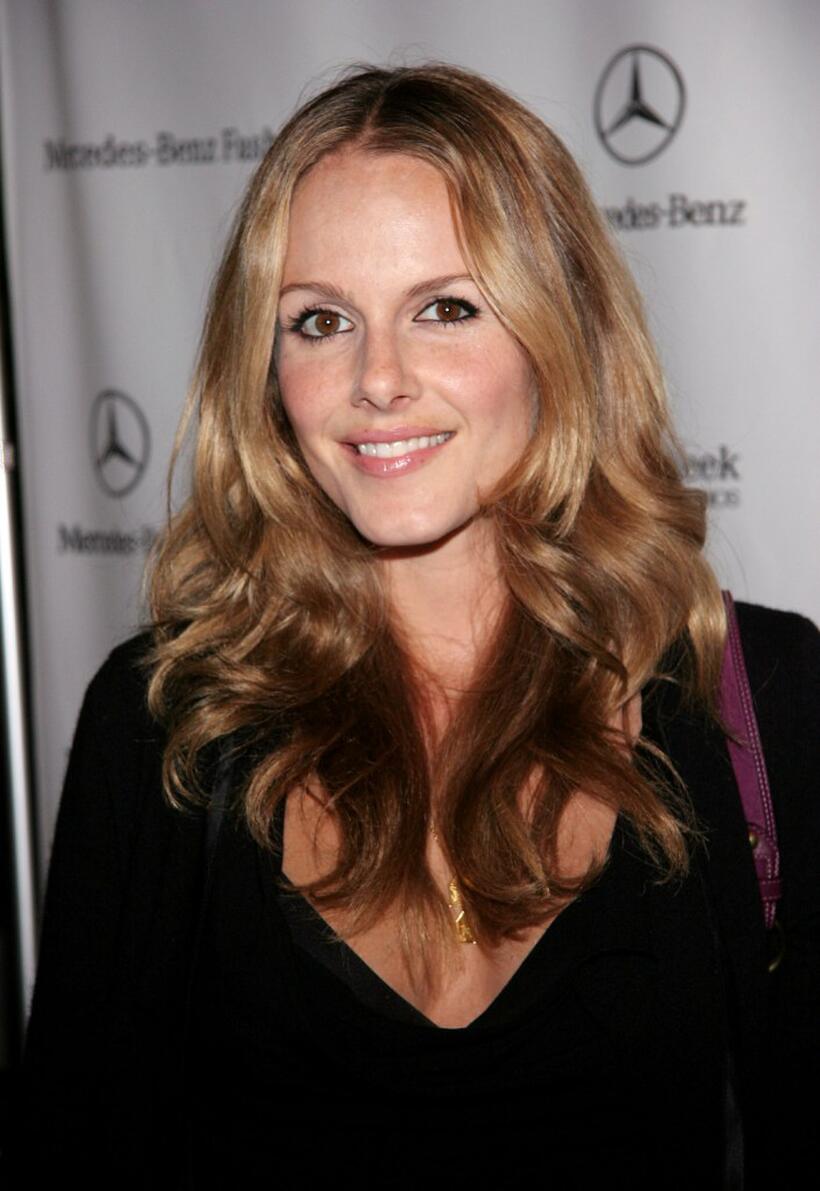Monet Mazur at the Mercedes-Benz Fashion Week.