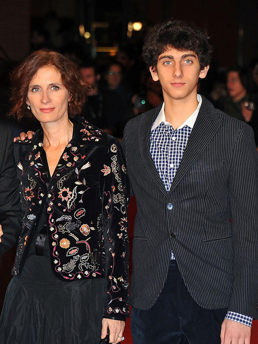 Margaret Mazzantini and Pietro Castellitto at the premiere of "Burke & Hare" during the 5th International Rome Film Festival.