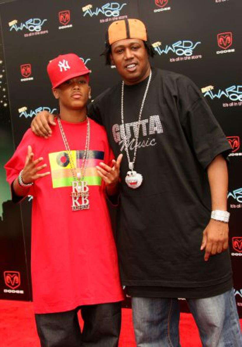 Romeo and father Master P at the 2006 BET Awards.