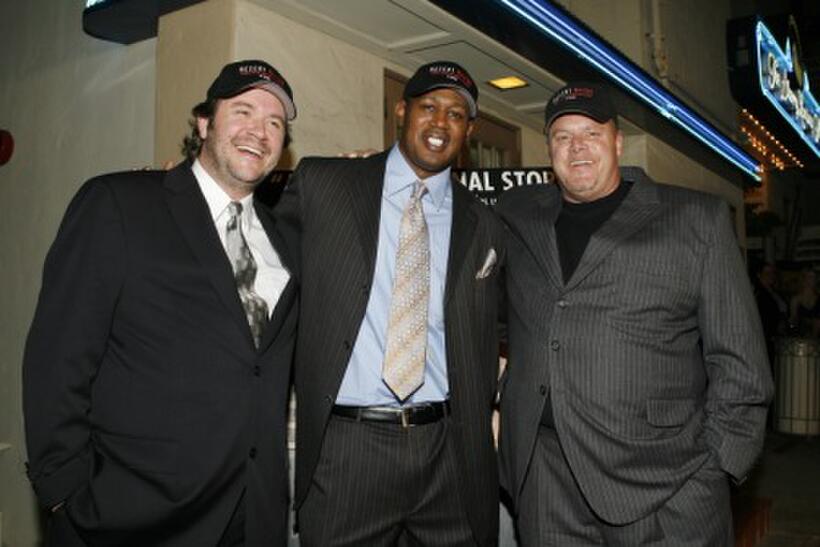Alex LeMay, Master P and Jim Finkl at the Los Angeles premiere of "Desert Bayou."