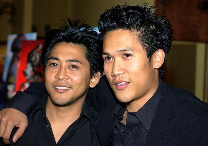 Dion and Dante Basco at the party of director John Singleton.